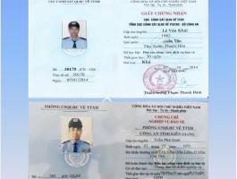 CHỨNG CHỈ NGHIỆP VỤ BẢO VỆ